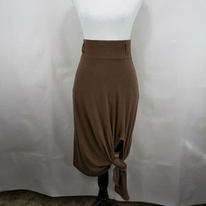Double Zero Women's midi Brown Skirt size Small